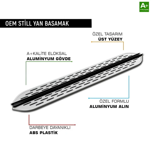 FİAT DOBLO ** KISA SAŞE ** 2022 2023 2024 2025 2026 ARACA ÖZEL YAN BASAMAK - Resim 4