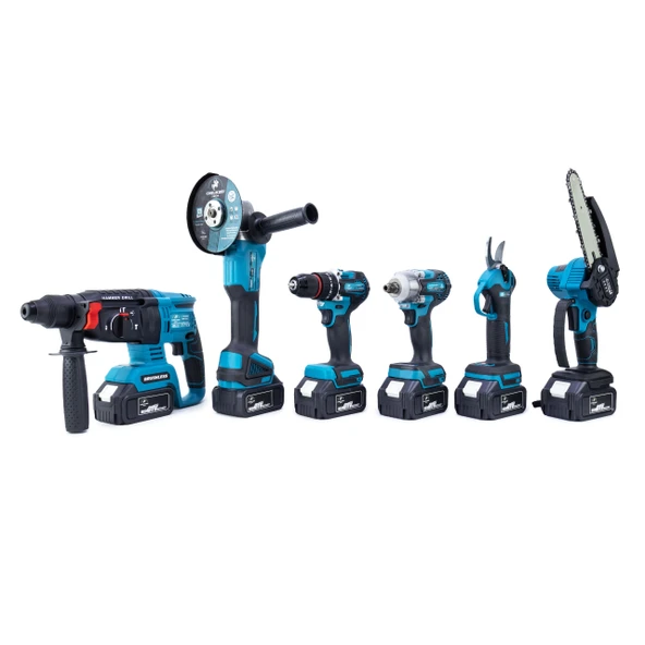 CHELIKBEI ALTILI SET (Budama testeresi +Bağ makası + 13mm Ç.MANDREN+S.SIKMA+Ş.SPRAL+Ş.HİLTİ) - Resim 4