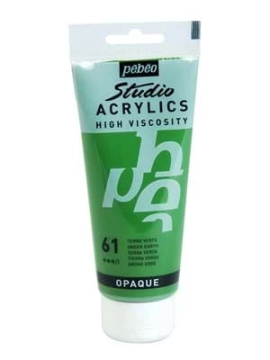 Pebeo 100 Ml Akrilik Boya Yüksek Yoğunluklu Yaprak Yeşili 61 ürün görseli 1