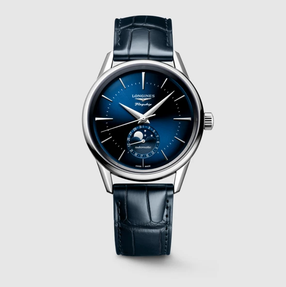 LONGINES FLAGSHIP HERITAGE MOONPHASE L48154922 L4.815.4.92.2 ERKEK KOL SAATİ ürün görseli