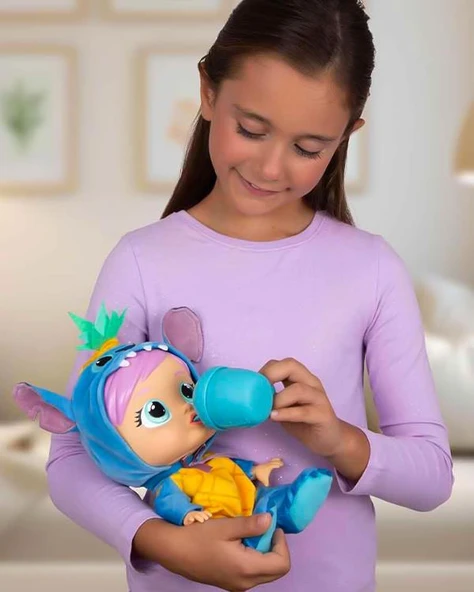 Cry Babies Loving Care Stitch Kostümlü Bebek CYB70000 - Resim 7