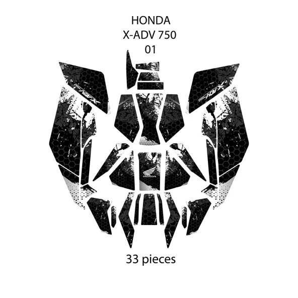 Honda X-ADV (2025) ile Uyumlu Renkli 33 Parça Tank Pad Seti GC53-1 ürün görseli