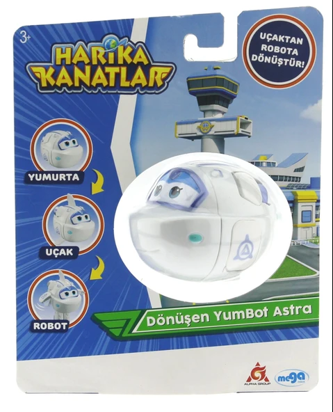 Harika Kanatlar Dönüşen Tekli Figür YumBot Astra ürün görseli