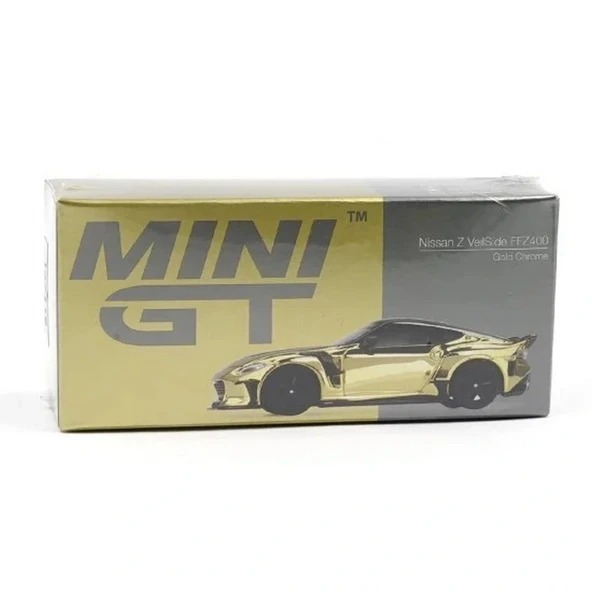 Mini GT 1/64 Nissan Z VeilSide FFZ400 Gold Chrome - Resim 2