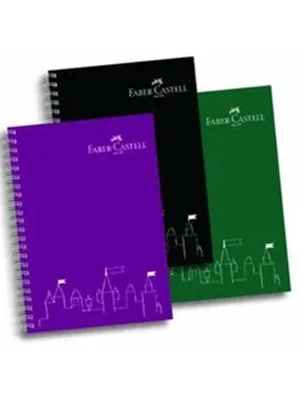 Faber Castell A4 Pp Kapak Spiralli Defter Kareli 80 Yp 400104 ürün görseli 1