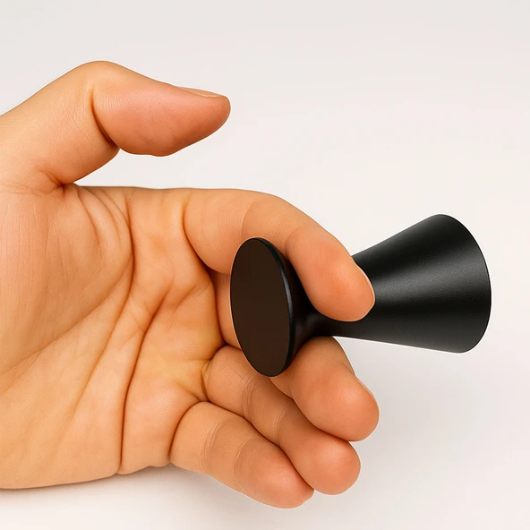 Falko Askı Mat Siyah Metal Askılık Banyo Mutfak Salon Askısı Şık Tasarım Dayanıklı Kullanım - Resim 3