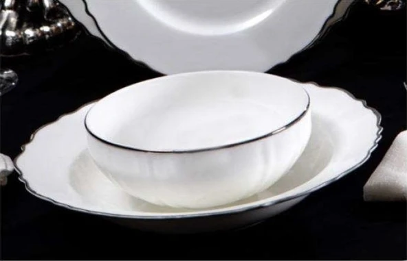 Massimo Victoria Platin 24 Parça Yemek Takımı - Resim 2