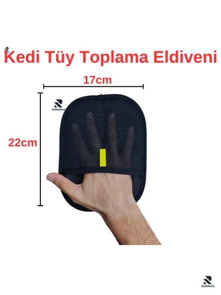 Kedi Tüy Toplama Eldiveni Köpek Tüy Toplama Eldiveni Tüy Toplama Eldiveni Kedi Tüyü - Resim 2