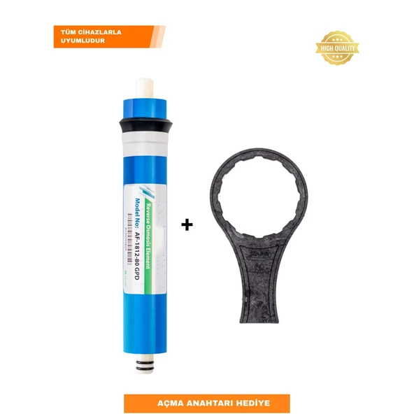 Su Arıtma Membran Filtre – 80 GPD Tüm Cihazlara Uyumlu + Açma Anahtarı Hediye ürün görseli