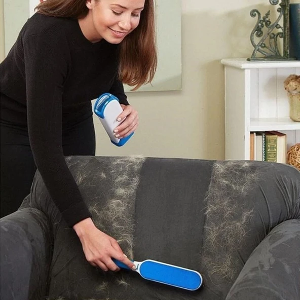 2&apos;Li Set Kıl Tüy Toplayıcı Kendinden Temizlemeli Tarak (5365) - Resim 2