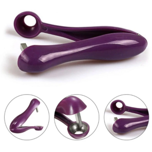 Pratik Kolay Zeytin ve Vişne Çekirdeği Çıkarma Aleti Aparatı (5284) - Resim 5