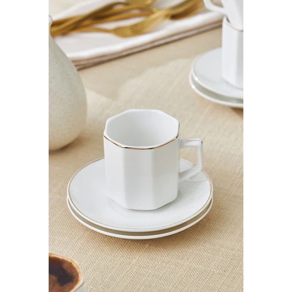 KARACA VEZİR 6 KİŞİLİK FİNCAN TAKIMI 80ML - Resim 8