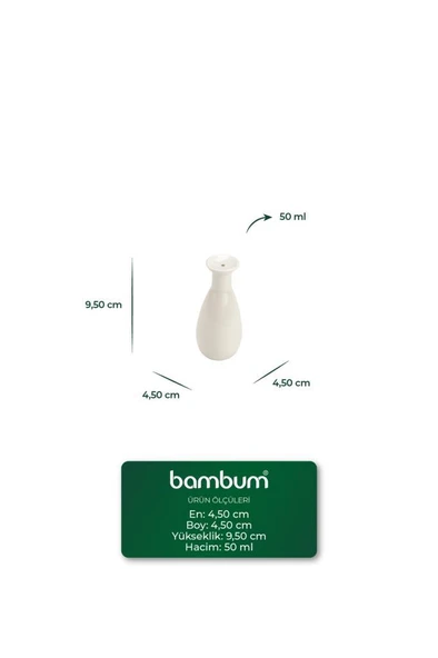 Bambum Tiago - Bambu Standlı Yağlık Sirkelik Tuzluk Ve Biberlik - Resim 7