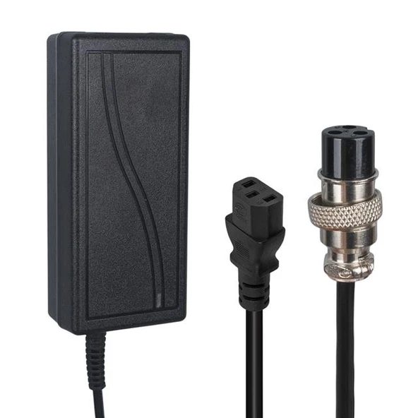 Powermaster 36 Volt 2 Amper 3 Pin Scooter Şarj Adaptörü AD0002 ürün görseli