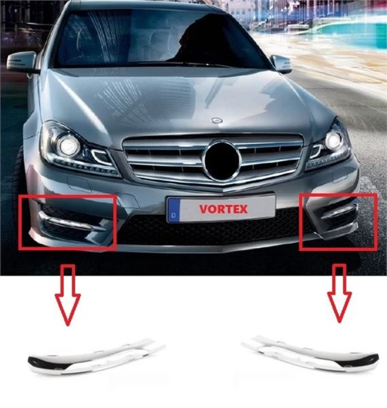 Mercedes Sis Far Kapak Nikelajı Sol Amg W204 11> - Vortex V2205867 ürün görseli 1