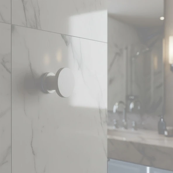 Alex Beyaz Askı Portmanto Vestiyer Banyo Mutfak Askısı Askılık Duvar Vidalı Çanta Elbise Asma - Resim 3