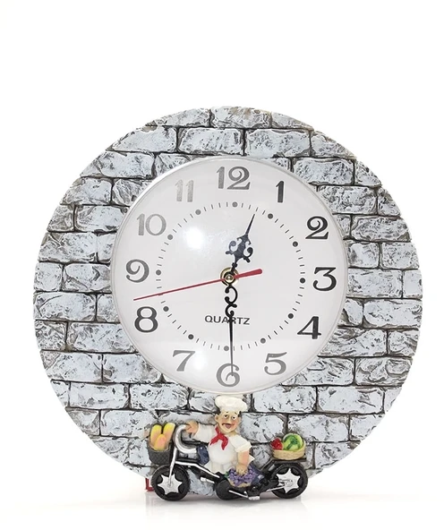 Duvara Asmalı Aşcı Tasarımlı Polyester Saat Alk1542 ürün görseli 1