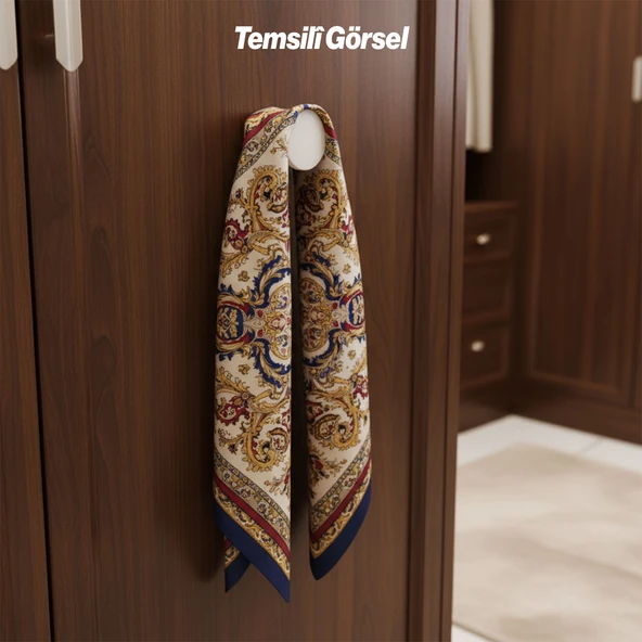 Alex Beyaz Askı Portmanto Vestiyer Banyo Mutfak Askısı Askılık Duvar Vidalı Çanta Elbise Asma - Resim 8