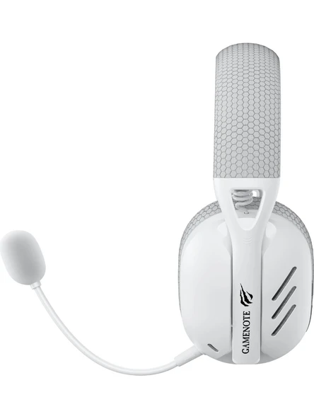 Havit Gamenote Fuxi-H3 Beyaz-Gri 7.1 USB Kablolu/Kablosuz Kulak Üstü Oyuncu Kulaklığı - Resim 4