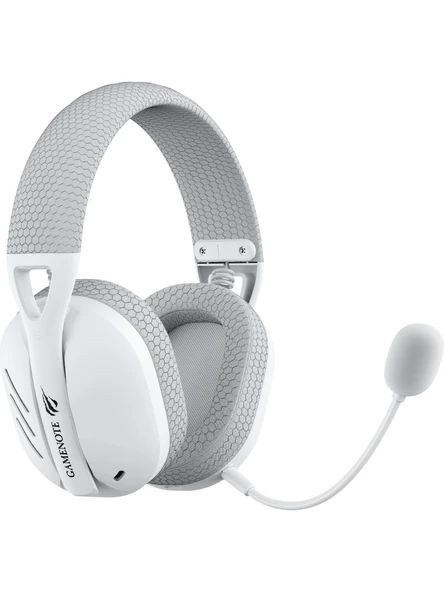 Havit Gamenote Fuxi-H3 Beyaz-Gri 7.1 USB Kablolu/Kablosuz Kulak Üstü Oyuncu Kulaklığı - Resim 5