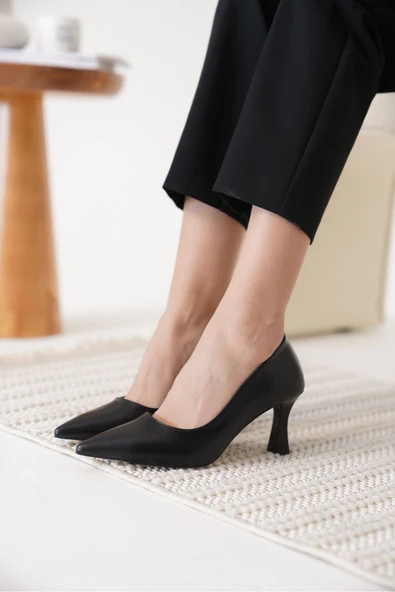 Ardnaxela Kadın Siyah Stiletto - Resim 2
