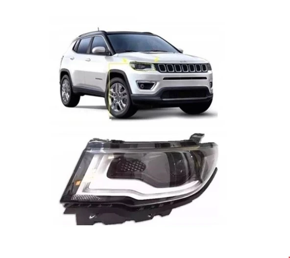 Jeep On Far Sol Halojen Mercekli Compass 17> - Vortex V1704846 ürün görseli 1