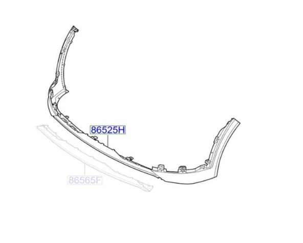 Hyundaı On Tampon Alt Spoyler Tucson 16> - Vortex V1504198 ürün görseli