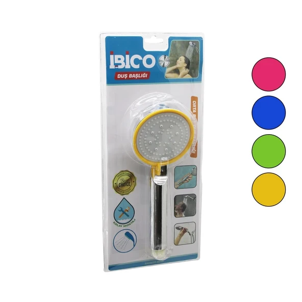 ORTA BOY YUVARLAK=8.7CM DUŞ BAŞLIK KADEMELİ VAKUMLU KROM GÖVDE-RENK.KENAR-BEYAZ ZEMİNSAP:14CM (5365) ürün görseli