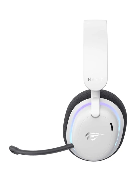 Havit Gamenote Fuxi-H7 RGB USB Kablolu/Kablosuz Kulak Üstü Oyuncu Kulaklığı - Resim 2