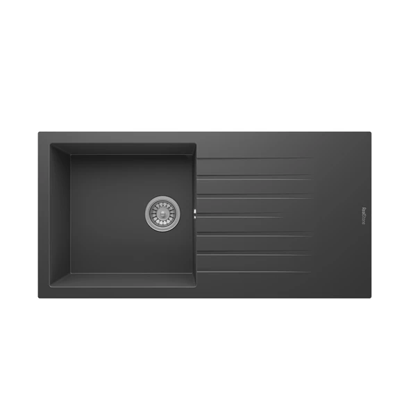 RealStone P015 Laodikya 100 XL Tezgah Üstü Antrasit Granit Eviye ürün görseli