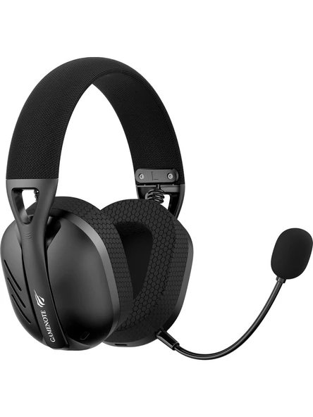 Havit Gamenote Fuxi-H3 Siyah 7.1 USB Kablolu/Kablosuz Kulak Üstü Oyuncu Kulaklığı - Resim 2
