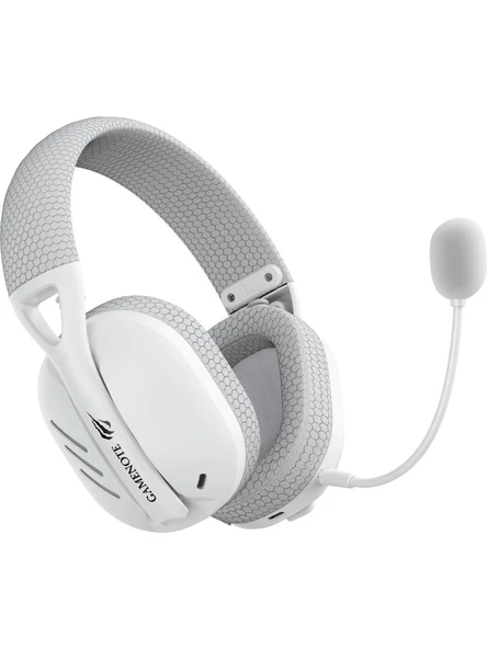 Havit Gamenote Fuxi-H3 Beyaz-Gri 7.1 USB Kablolu/Kablosuz Kulak Üstü Oyuncu Kulaklığı - Resim 2
