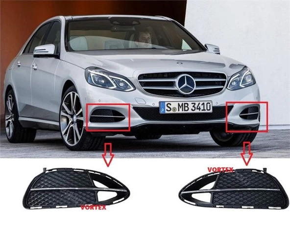 Mercedes On Tampon İzgarası Sol Kromlu W212 13> - Vortex V2206197 ürün görseli