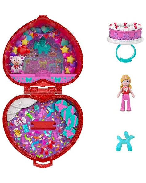 Polly Pocket 80. Yıl Yüzük Kutusu Oyun Seti JGK21 - Resim 2