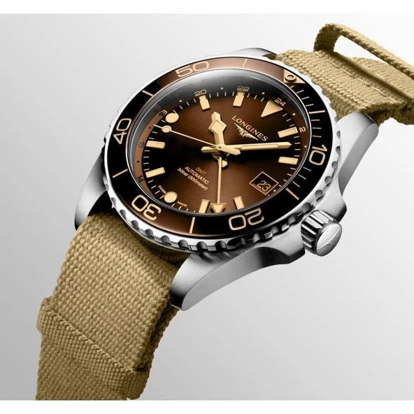 LONGINES HYDROCONQUEST GMT L37904662 - L3.790.4.66.2 ERKEK KOL SAATİ - Resim 2