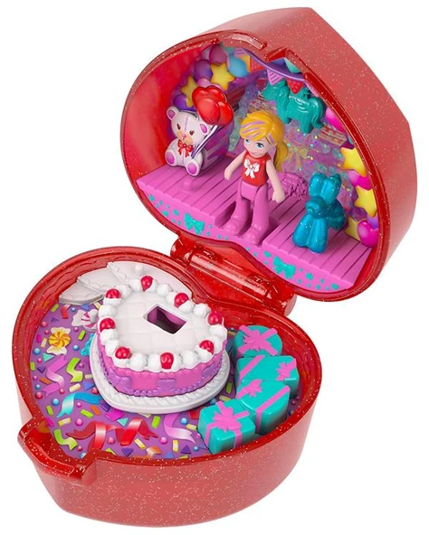 Polly Pocket 80. Yıl Yüzük Kutusu Oyun Seti JGK21 - Resim 3