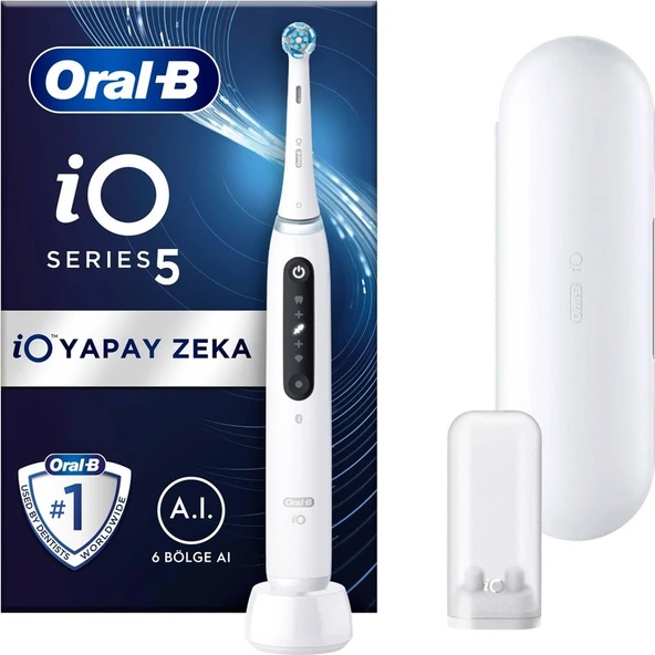 Oral-B iO 5 Şarjlı Diş Fırçası - Beyaz ürün görseli