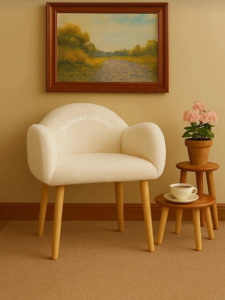 Makyaj pufu krem rengidir ürün görseli