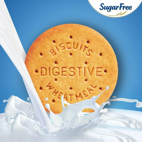Gullon Şekersiz Digestive Tatlandırıcılı Bisküvi 245 G - Resim 3