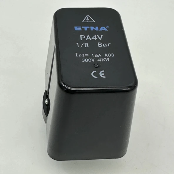 Etna Basınç Şalteri PA-4 1Bar - 8Bar  380V 1/2 - Resim 2