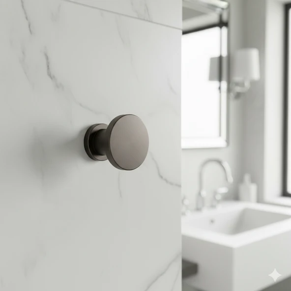 Alex Füme Askı Portmanto Vestiyer Banyo Mutfak Askısı Askılık Duvar Vidalı Çanta Elbise Asma Modern - Resim 5