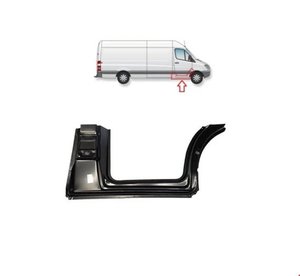 Mercedes On Kapı Frangart Alt Sag Sprinter 06> - Vortex V2206716 ürün görseli
