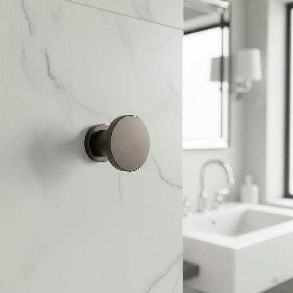 Alex 70 mm Füme Askı Askılık Duvar Vidalı Çanta Elbise Asma Portmanto Vestiyer Banyo Mutfak Askısı - Resim 6