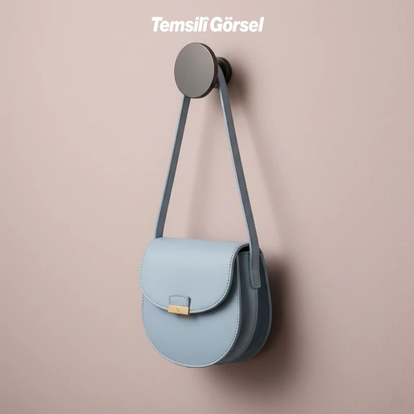 Alex 70 mm Füme Askı Askılık Duvar Vidalı Çanta Elbise Asma Portmanto Vestiyer Banyo Mutfak Askısı - Resim 7