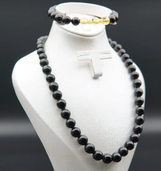 Oltu Taşı Kolye sk000141 - Resim 4