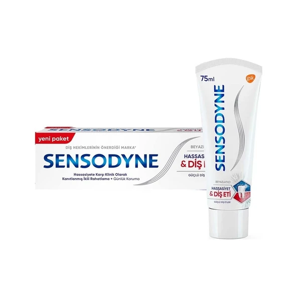 Sensodyne  Diş Macunu Hassasiyet & Diş Eti Beyazlatıcı 75 ml ürün görseli