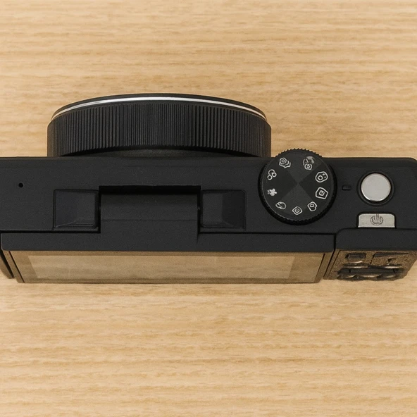 5K UHD 75 MP Dijital Kamera 18X Zoom Retro Tasarım Vlog & Seyahat Fotoğrafçılığı (Siyah) - Resim 3