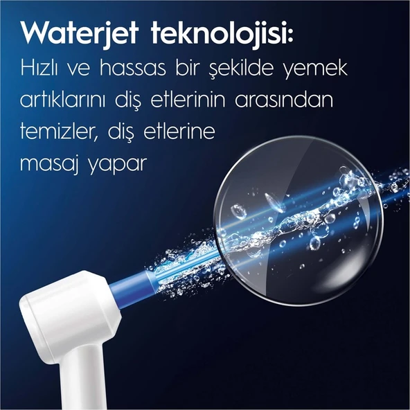 Oral-B Ağız Sağlığı Merkezi Ağız Duşu: Ağız duşu, 1 Oxyjet Başlığı, 1 Su Jeti Başlığı - Resim 4