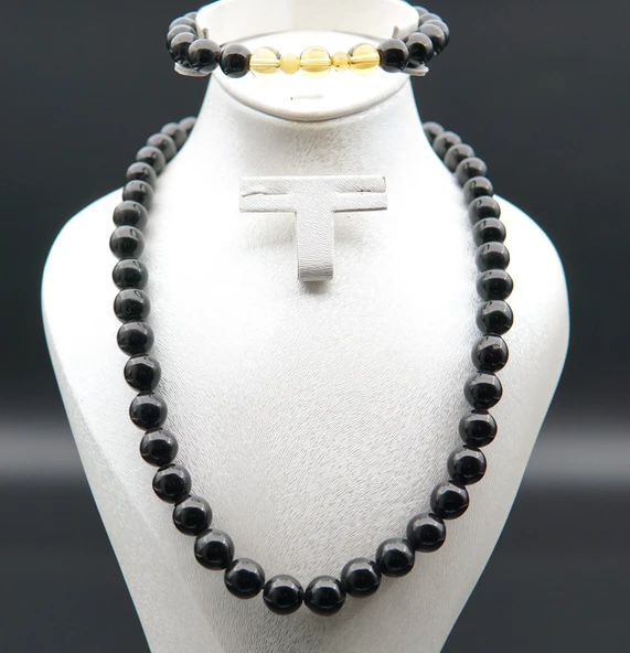 Oltu Taşı Kolye sk000141 - Resim 3