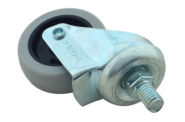 2 Adet Civatalı Metal 50mmx20mm Koltuk Sandalye Mobilya Tekeri - Resim 2